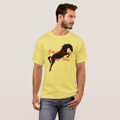 Je des hommes suis un T-shirt fou de fan de cheval (Devant entier)