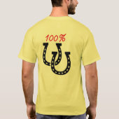 Je des hommes suis un T-shirt fou de fan de cheval (Dos)