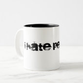 Je déteste des personnes. Tasse (Devant gauche)