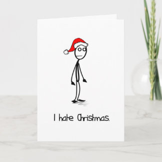 Je déteste la carte de Noël