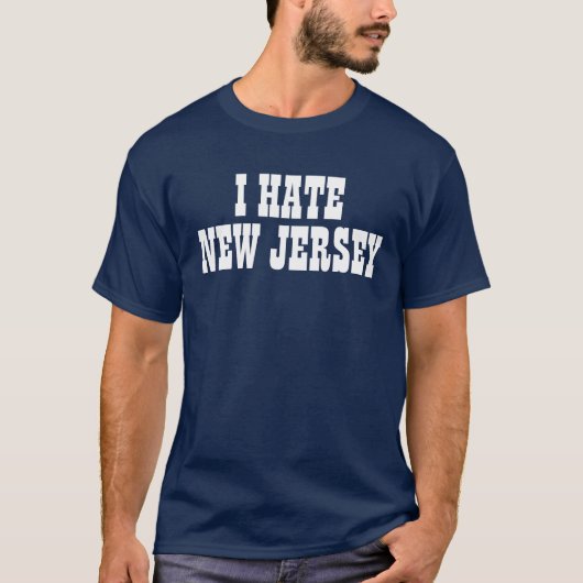 Je déteste le T-shirt de New Jersey (Devant)