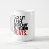 Je déteste les lundis café Mug (Devant gauche)