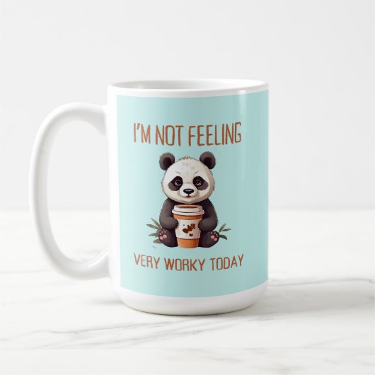 Je Déteste Les Matins Panda Mug Funny (Gauche)