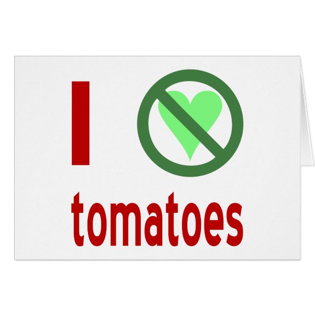 Je déteste les tomates (Devant horizontal)