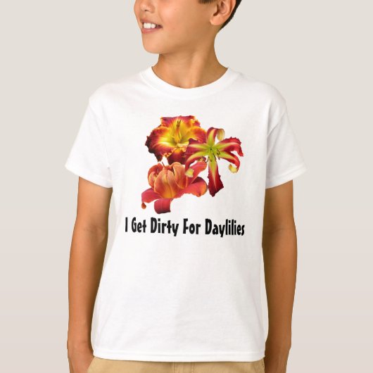 Je deviens sale pour le T-shirt de Daylilies (Devant)