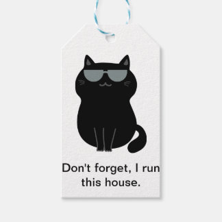 Je dirige la maison - Joli Chat - Étiquette de Cad