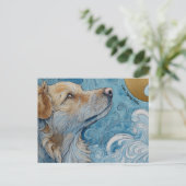 Je Dis Juste Bonjour Chien Carte Postale (Debout devant)