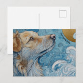 Je Dis Juste Bonjour Chien Carte Postale (Devant / Derrière)