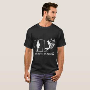 Je dochter Mijn dikzak volleybalshirt T-shirt