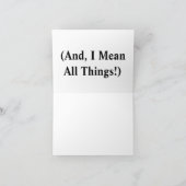 Je doet alles goed. grappig feestdagen kaart (Binnen)