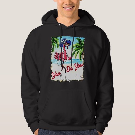 Je doet een flamingo Summer Vacking Hoodie (Voorkant)