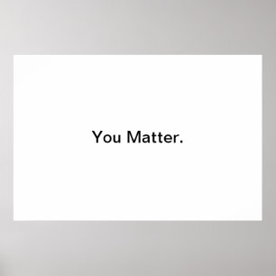 Je doet er toe. poster