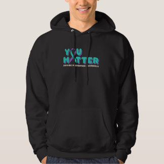 Je doet ertoe Suicide Prevention Awareness Blauwgr Hoodie