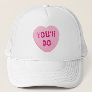 Je doet Funny Valentijnsdag Heart Snoep Trucker Pet