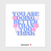 je doet het beter dan je denkt sticker (Vel)