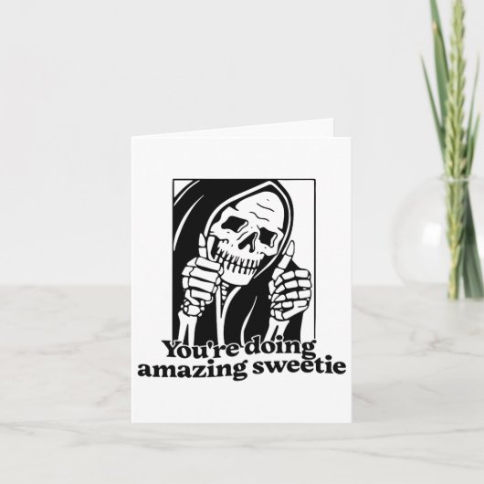 Je doet het geweldig lieverd1 kaart (Voorkant)