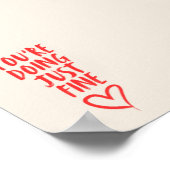 Je doet prima Art Print (Hoek)