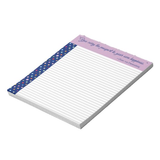 Je draagt het paspoort naar je eigen geluk notitieblok (Gedraaid)