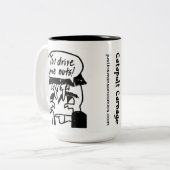 Je drijft me snotkoffie Mok (Voorkant links)