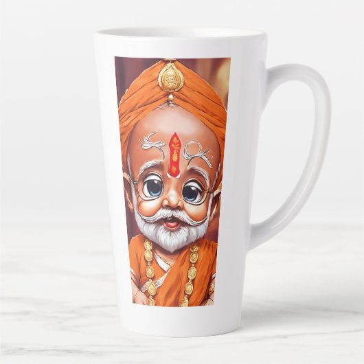 Je drink graag koffie als latte latte mok (Rechts)