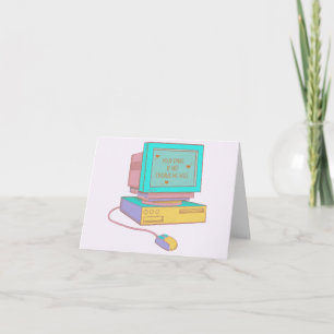 Je e-mail komt niet goed bij me over Funny Retro Bedankkaart