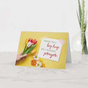 Je een Big Hug en een gebed sturen Bedankkaart