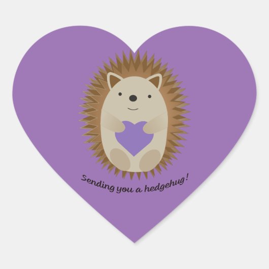 Je een Hedgehug Hégel sturen Hart Sticker (Voorkant)