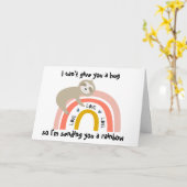 Je een regenboogsleuf sturen kaart (Gele Bloem)