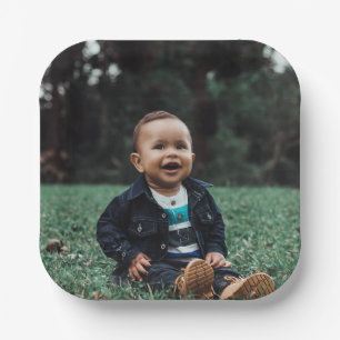 Je eigen aangepaste foto toevoegen papieren bordje