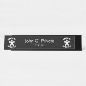 Je eigen aangepaste Logo gebruiken Bureau Naambordje (Voorkant)