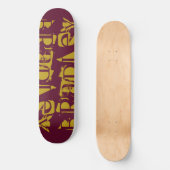 Je eigen aangepaste naam persoonlijke magenta toev skateboard (Voorkant)