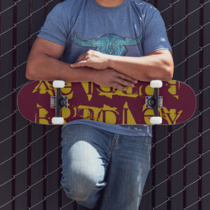 Je eigen aangepaste naam persoonlijke magenta toev skateboard