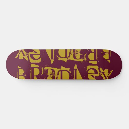 Je eigen aangepaste naam persoonlijke magenta toev skateboard (Horizontaal)