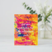 Je eigen aangepaste offerte toevoegen - Abstracte Briefkaart (Staand voorkant)