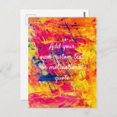 Je eigen aangepaste offerte toevoegen - Abstracte Briefkaart (Voorkant / Achterkant)