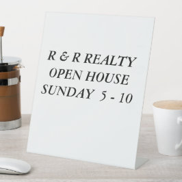 je eigen aangepaste teken maken reclamebord met voetstuk