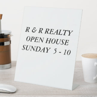 je eigen aangepaste teken maken reclamebord met voetstuk