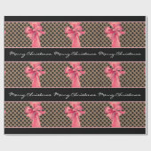 Je eigen bericht met kerstmis cadeaupapier (Vlak)