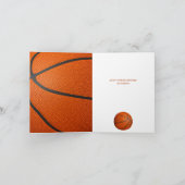 je eigen bericht simpele basketbalgroet kaart (Binnen)