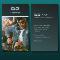 Je eigen DJ foto Visitekaartje
