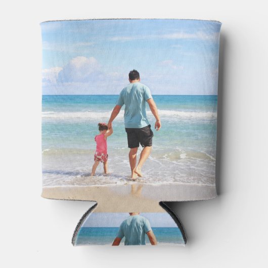 Je eigen foto en/of tekst toevoegen blikjeskoeler (Voorkant)