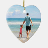 Je eigen foto en/of tekst toevoegen keramisch ornament (Rechts)