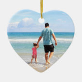 Je eigen foto en/of tekst toevoegen keramisch ornament (Voorkant)