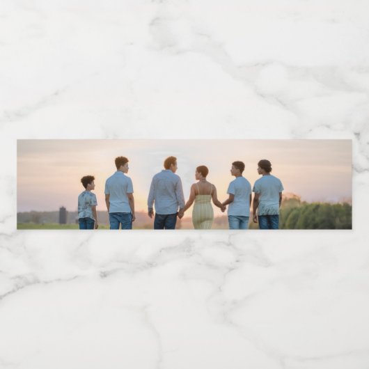 Je eigen foto en/of tekst toevoegen waterfles etiket (Enkel label)