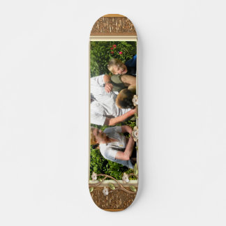 Je eigen foto in een Lijst van Golden Flowers! - Skateboard