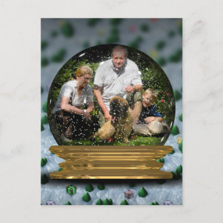 Je eigen foto in een Snowglobe Lijst! - Briefkaart