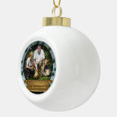 Je eigen foto in een Snowglobe Lijst! - Keramische Bal Ornament (Rechts)