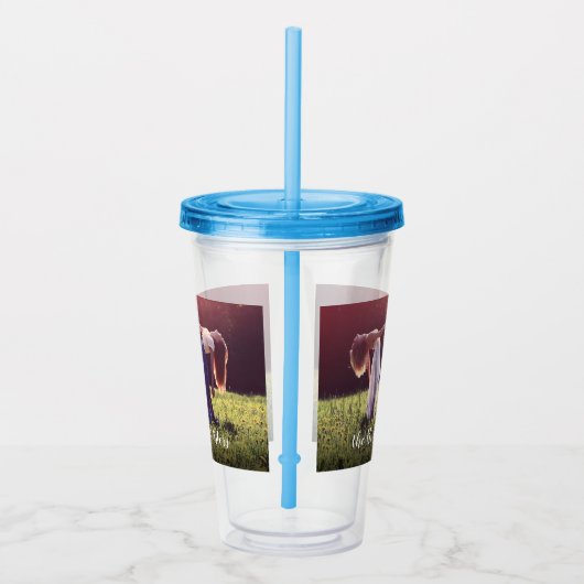 Je eigen foto is aangepast acryl drinkbeker (Rechts)