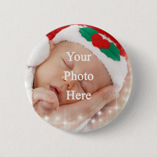 Je eigen foto toevoegen ronde button 5,7 cm