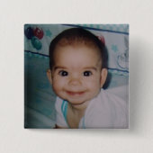 Je eigen foto toevoegen vierkante button 5,1 cm (Voorkant)